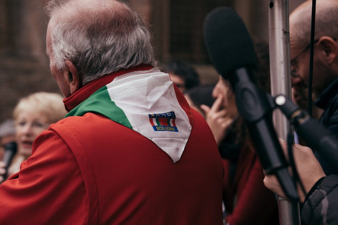 politician at press conference